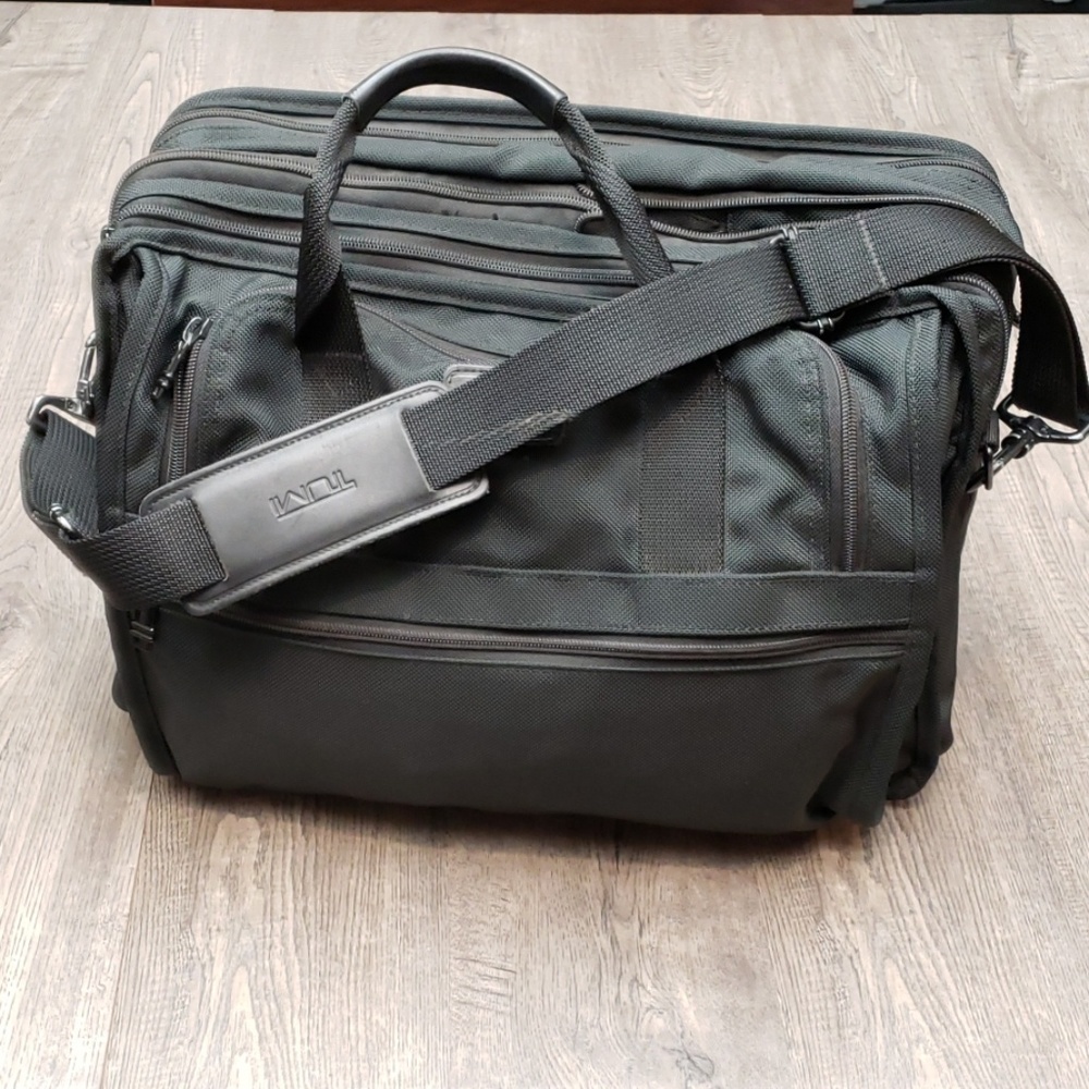 Tumi Black Messenger Bag